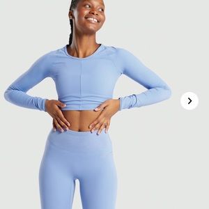 NWT GymsharkxWhitney Simmons long sleeved crop top
